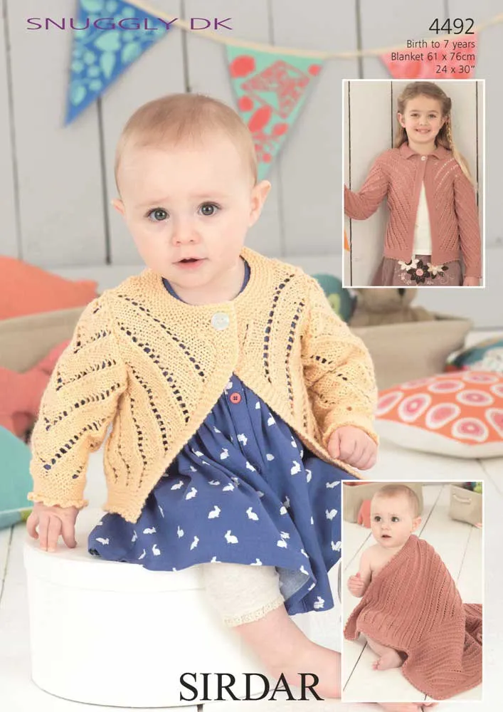 Babies Cardigans and Blanket in Sirdar Snuggly Dk - Digital Version