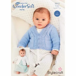 Babies Cardigans in Stylecraft New Wondersoft 4ply