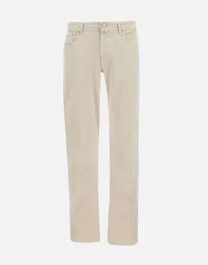 Bard Light Sand Slim Fit Trousers