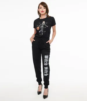 Black Witch Bitch Fleece Sweatpants