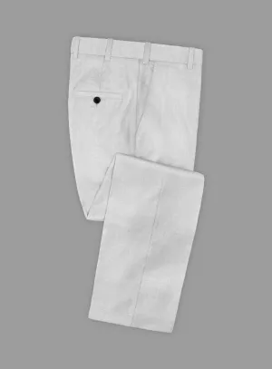 Caccioppoli Sun Dream Light Gray Wool Silk Pants