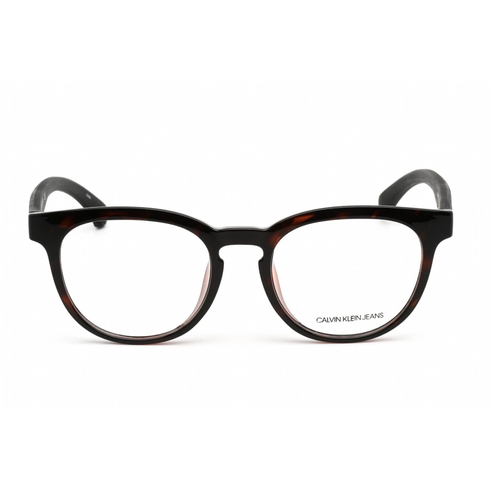 Calvin Klein Jeans Unisex Eyeglasses - Dark Tortoise Plastic Round | CKJ804AF 215