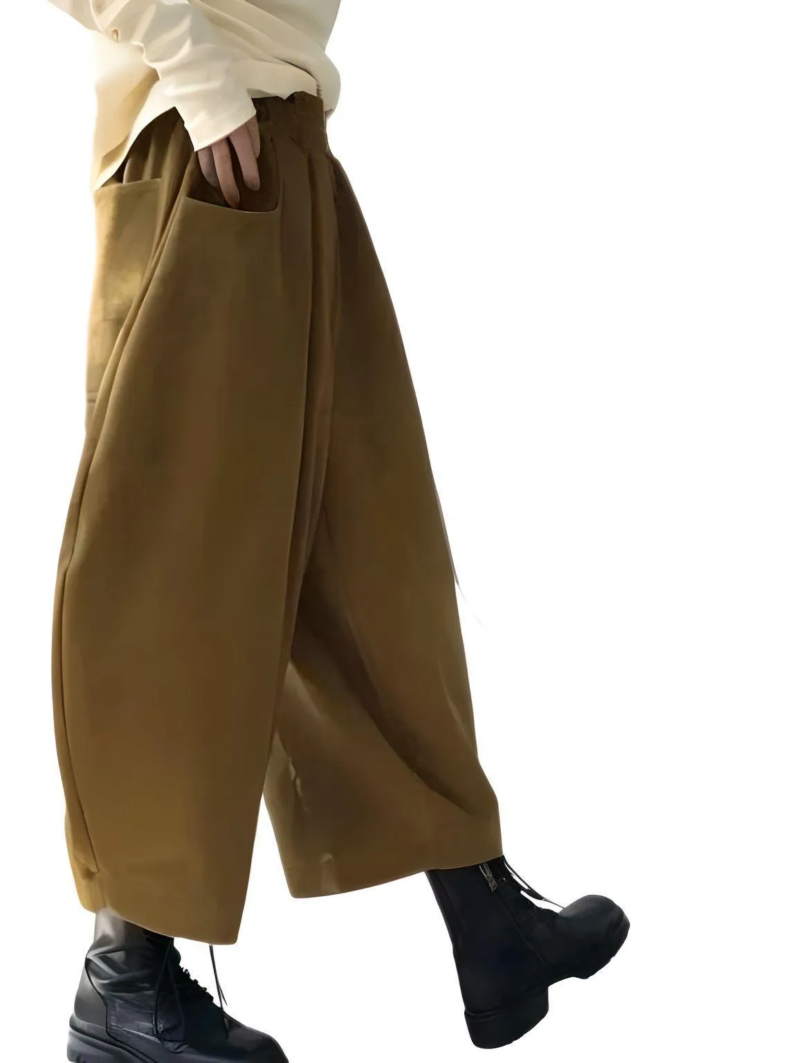 Casual Women's Harem Pants High Waisted Trousers Retro Loose Bloomers Women's Oversize Pants Baggy