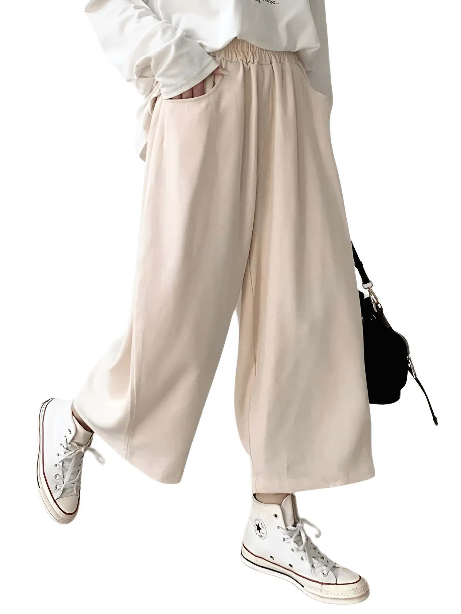 Casual Women's Harem Pants High Waisted Trousers Retro Loose Bloomers Women's Oversize Pants Baggy