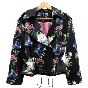 Floral Diamond Trellis Utility Jacket