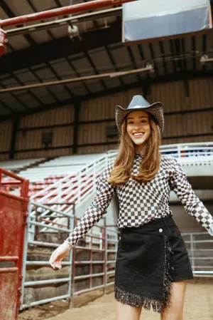 Gamblin' Town Mesh Top