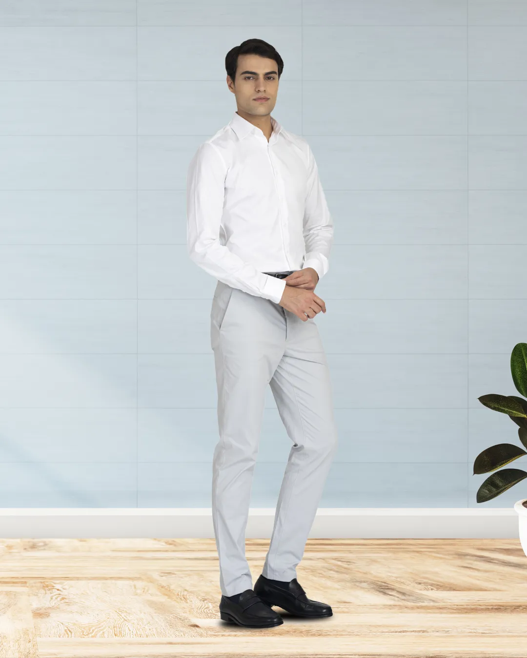 Genoa Light Grey Chino