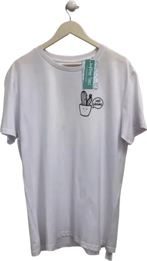 Happee Tees White 'Keep Growing' T-Shirt EU L