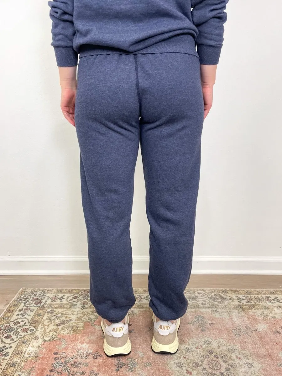 Heart Sweatpants in Navy