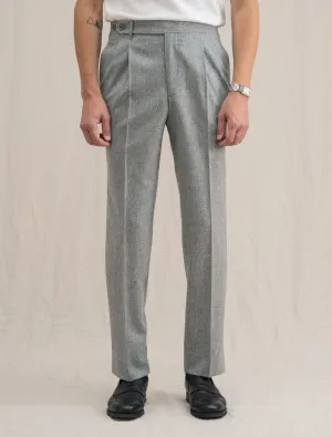 High Rise Wool flannel Trouser Light Grey