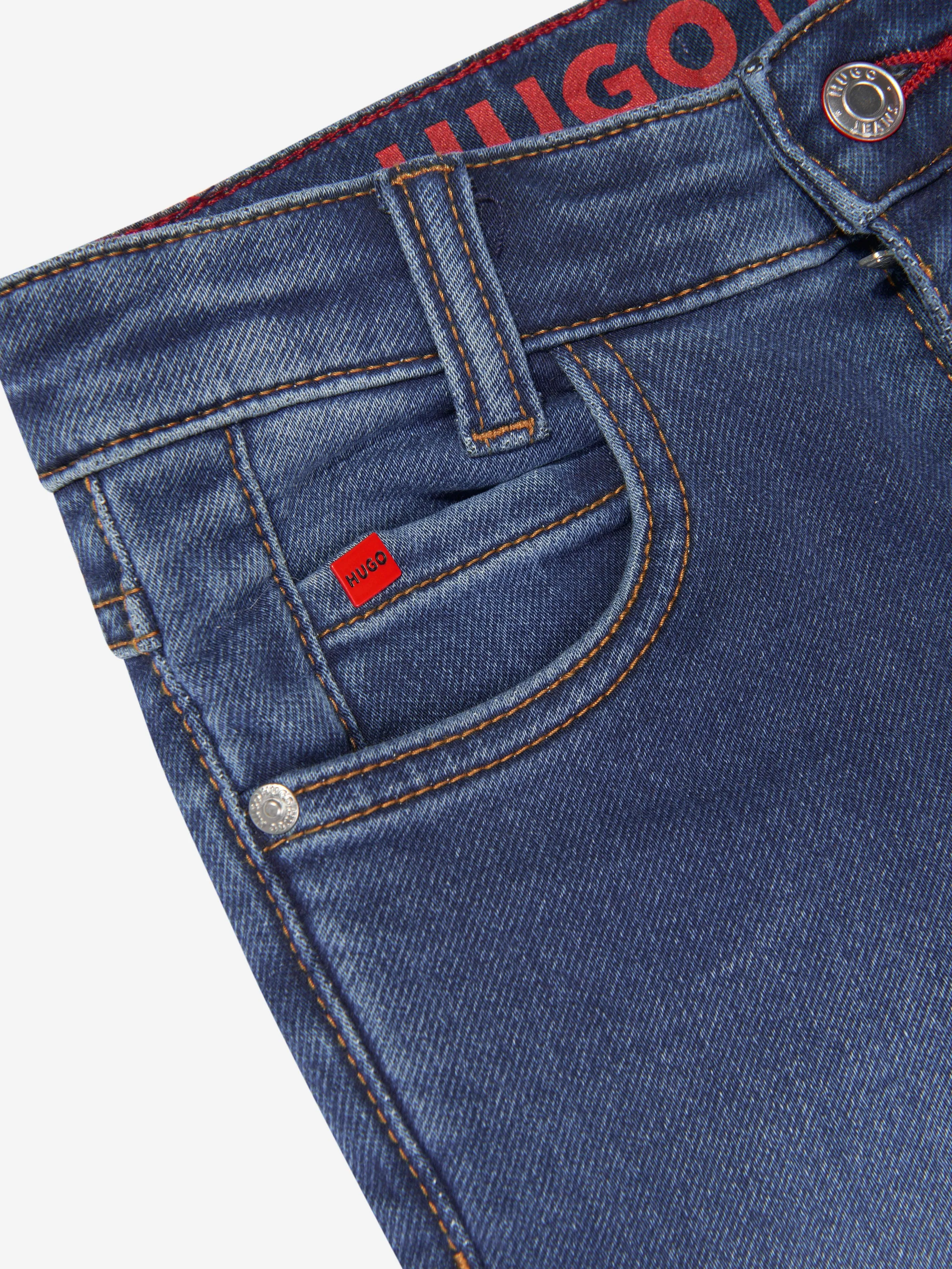 Hugo Boys Slim Fit Jeans in Blue