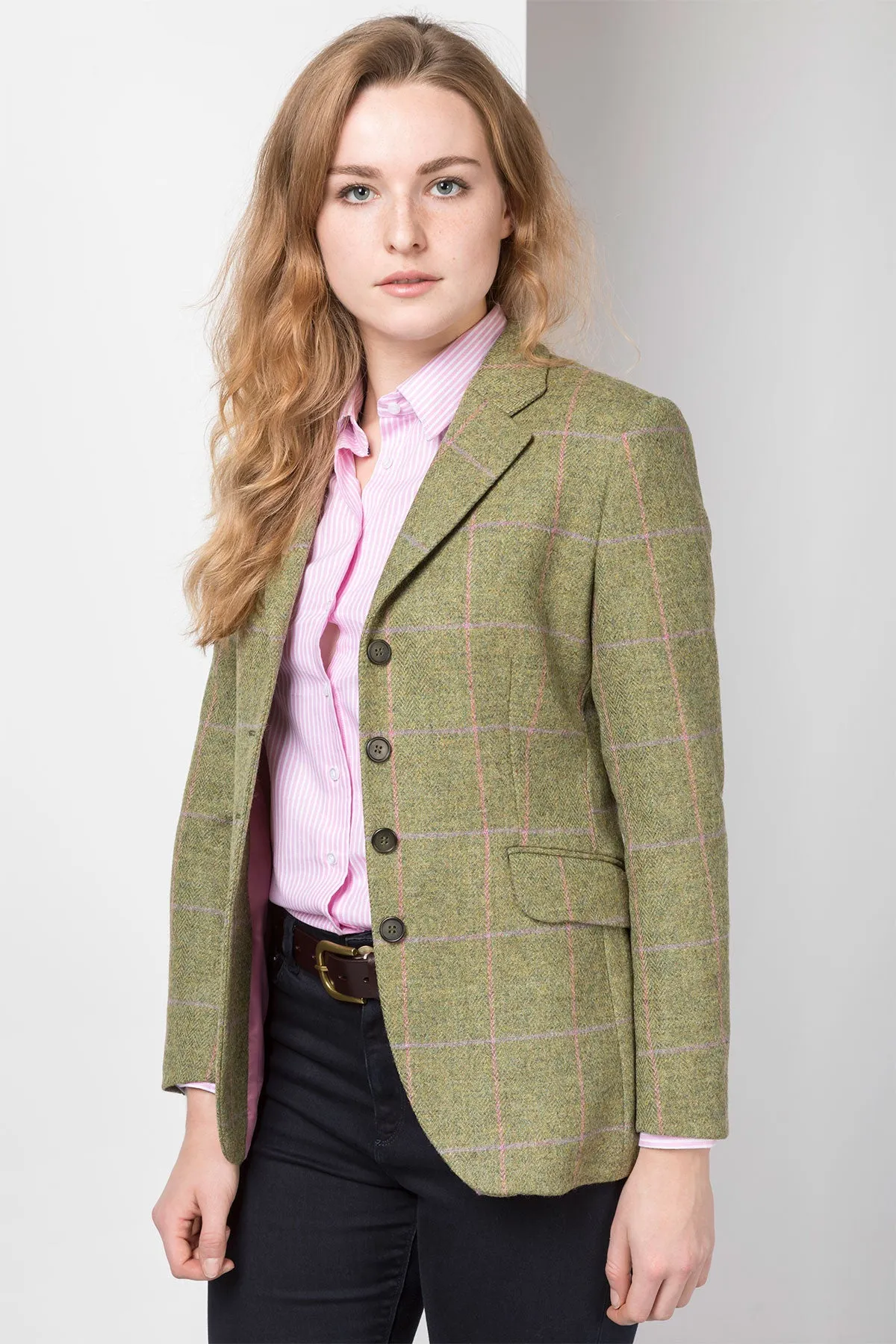 Ladies Long Tweed Blazer