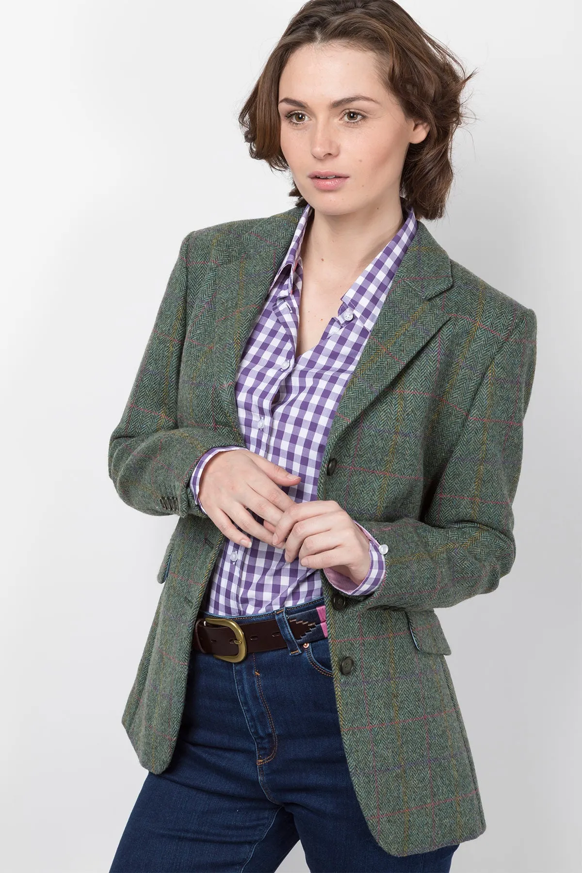 Ladies Long Tweed Blazer