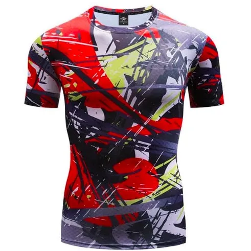 New Nightwing Short Sleeve Compression Shirts Thanos 3D Printed T shirts Men Summer NEW Crossfit Top For Male Fitness Cloth