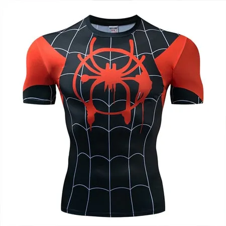 New Nightwing Short Sleeve Compression Shirts Thanos 3D Printed T shirts Men Summer NEW Crossfit Top For Male Fitness Cloth