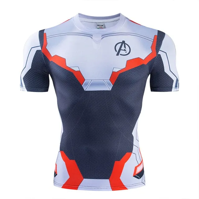 New Nightwing Short Sleeve Compression Shirts Thanos 3D Printed T shirts Men Summer NEW Crossfit Top For Male Fitness Cloth