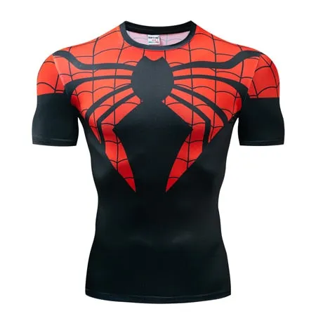 New Nightwing Short Sleeve Compression Shirts Thanos 3D Printed T shirts Men Summer NEW Crossfit Top For Male Fitness Cloth