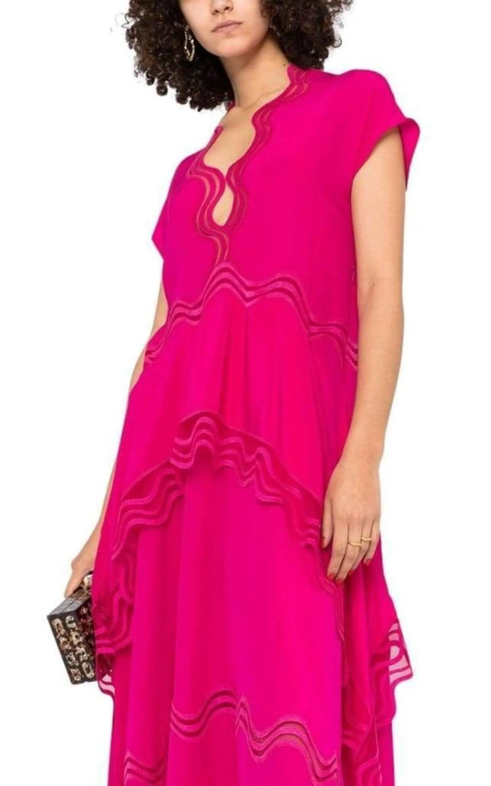 Orla Silk Dress in Pink