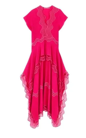 Orla Silk Dress in Pink