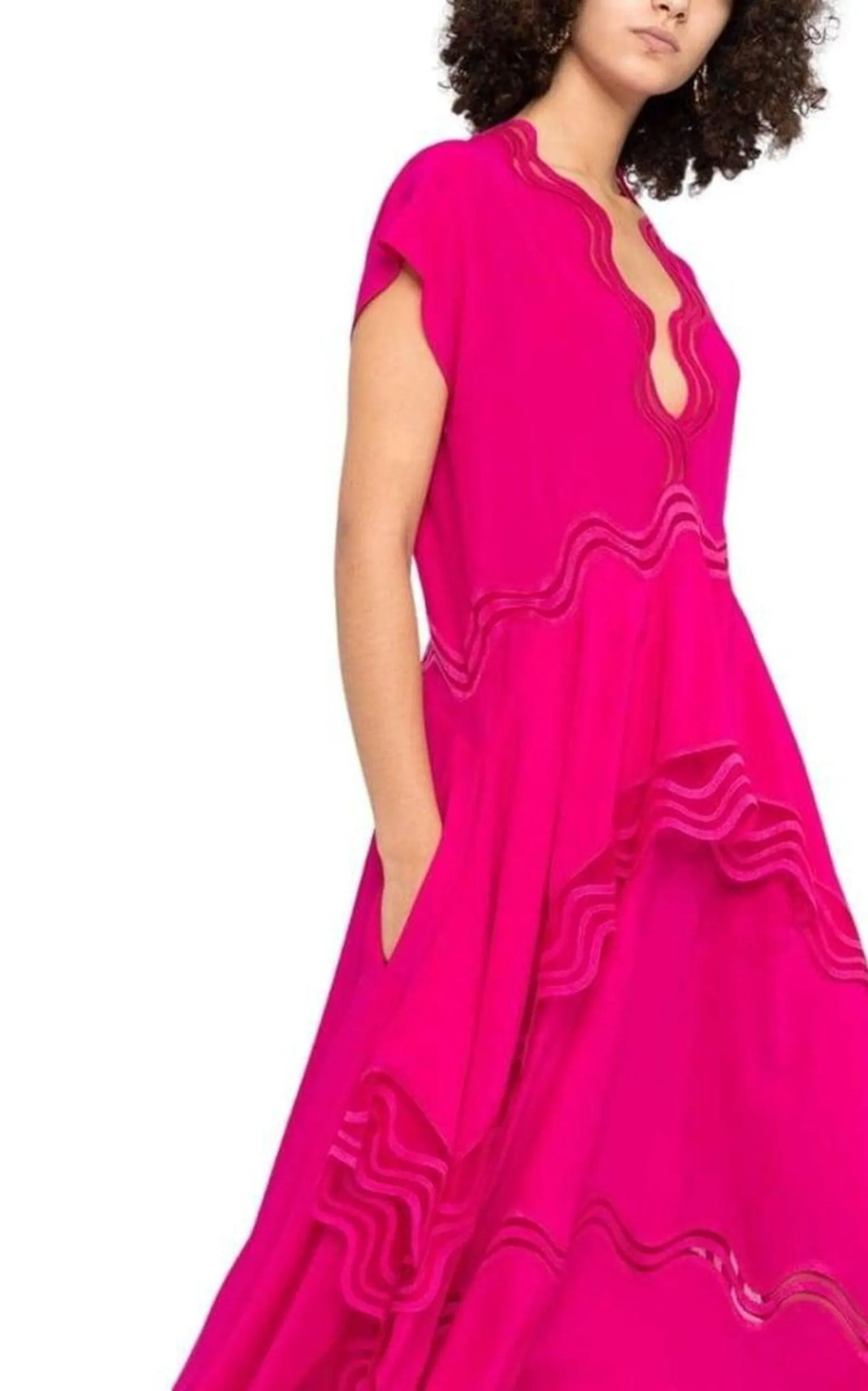 Orla Silk Dress in Pink