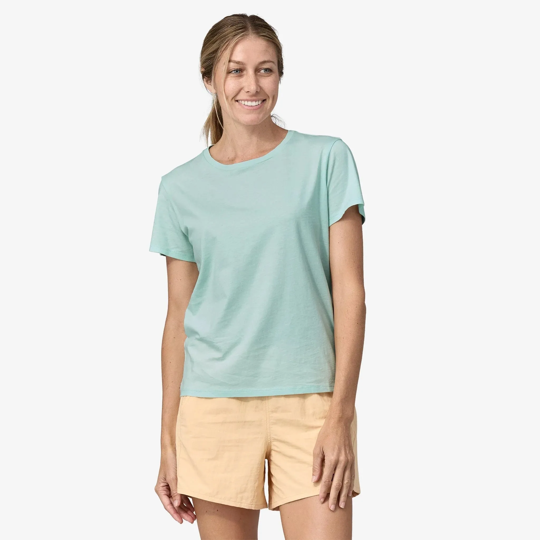 Patagonia Regenerative Organic Certified Cotton Tee | Wispy Green | Womens