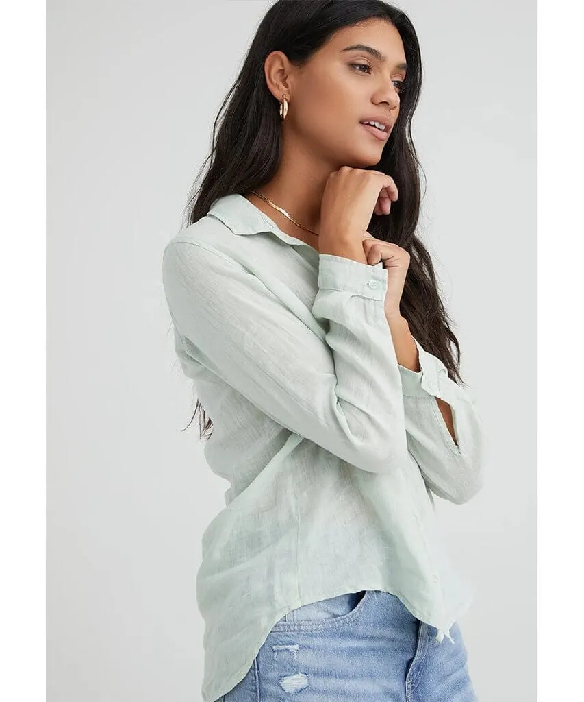 Pocket Button Down Soft Mint