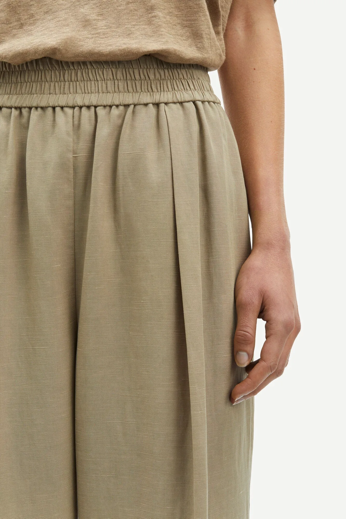 SAJULIA TROUSERS | LIGHT OLIVE