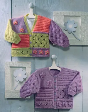 Sirdar - Baby Cardigans in Snuggly DK - Knitting Pattern 3945