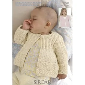 Sirdar Snuggly Baby and Children Patterns - 1802 Cardigans - PDF Download