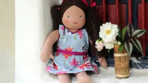 Steiner Girl Doll - Dark Brown Hair Large