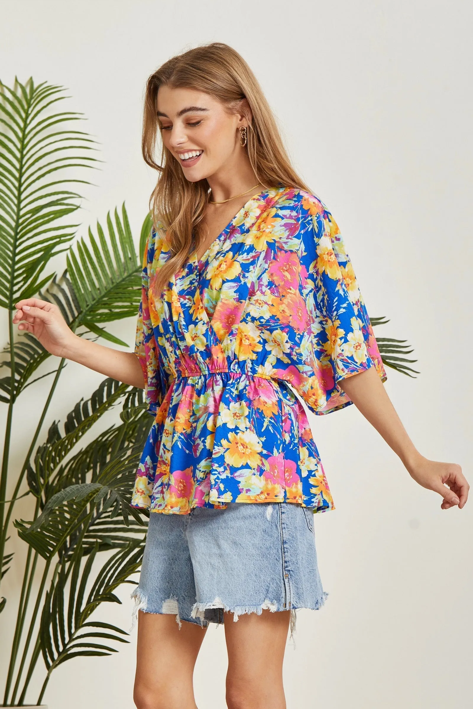 Summer Awaits Floral Kimono Top