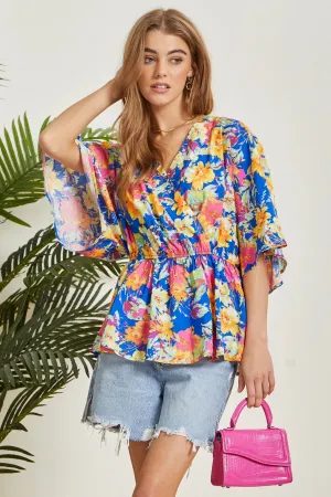 Summer Awaits Floral Kimono Top