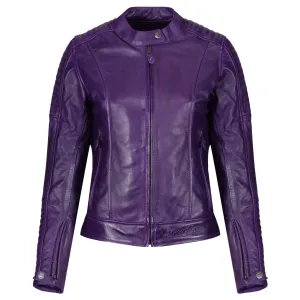 VALERIE PURPLE - Women's Motorcycle Leather Jacket